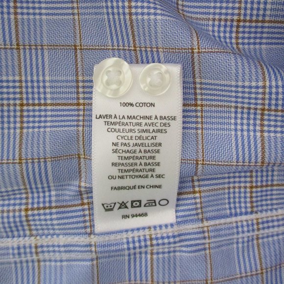 Hickey Freeman Bleecker Plaid Business Casual Shirt - Picture 7 of 7